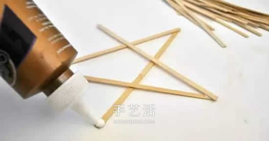 竹条手工制作五角星风铃 自制星星挂饰的方法