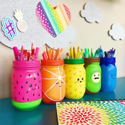自制色彩缤纷的水果主题笔筒的方法图解