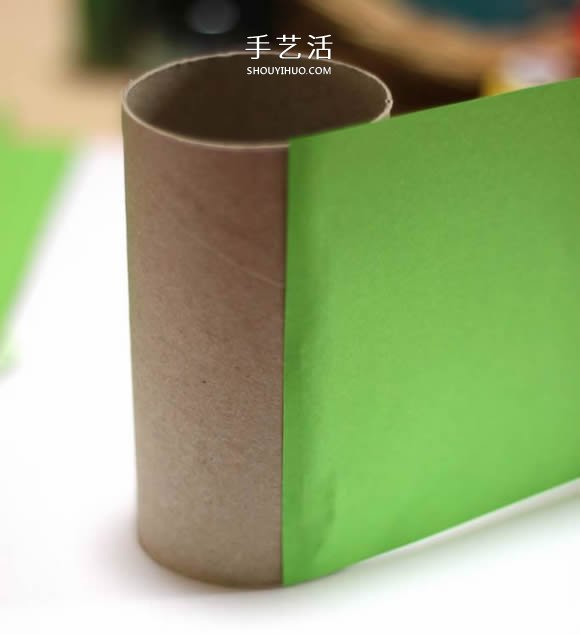卫生纸筒手工制作毛毛虫笔筒的做法