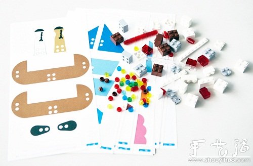 “LEGO bricks and paper”DIY玩具套件