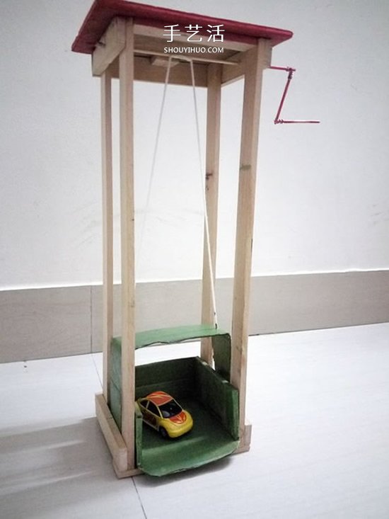 自制简易汽车电梯玩具的制作方法教程
