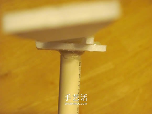 泡沫板手工制作竹蜻蜓玩具图解教程
