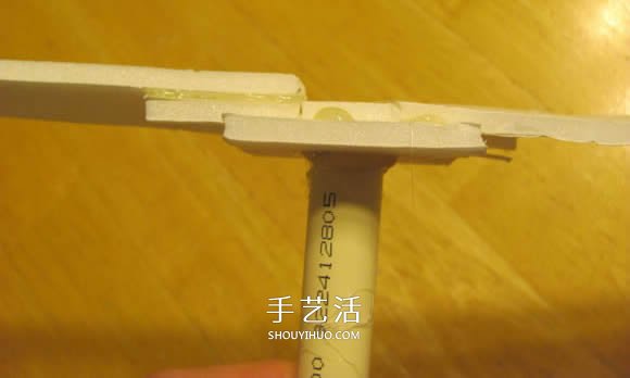泡沫板手工制作竹蜻蜓玩具图解教程