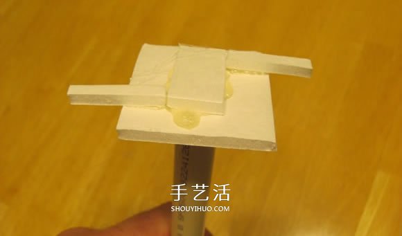 泡沫板手工制作竹蜻蜓玩具图解教程
