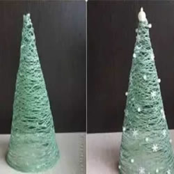 毛线做立体圣诞树的方法 镂空圣诞树简易制作
