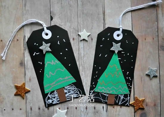 圣诞礼物装饰标签DIY 漂亮的圣诞树标签制作