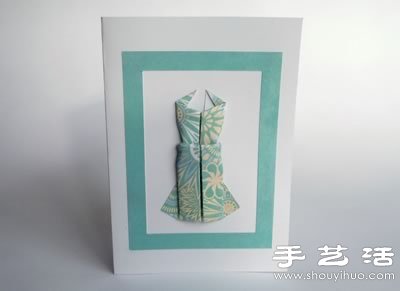 送给妈妈的礼服贺卡手工制作图解教程