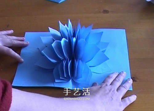 立体纸花贺卡制作方法 母亲节立体花朵贺卡DIY