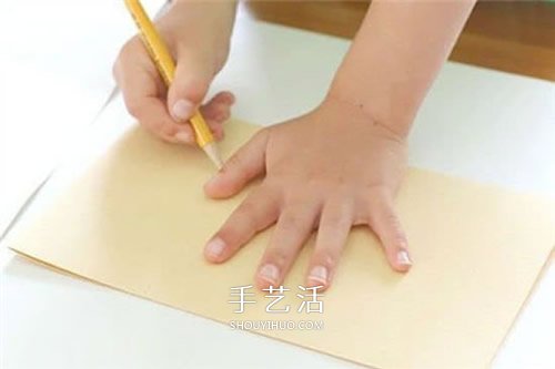创意母亲节贺卡的做法 自制手掌卡片的教程