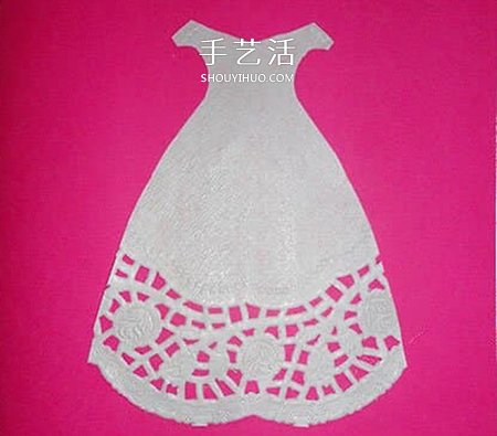 送妈妈漂亮裙子！蕾丝蛋糕纸制作母亲节卡片