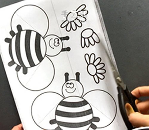 母亲节卡通贺卡制作 可爱小蜜蜂母亲节卡片DIY
