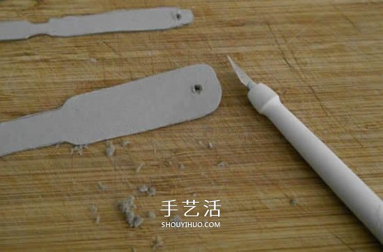 父亲节挂饰手工制作 用硬纸板做工具挂饰