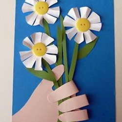 我把花儿送给您！漂亮教师节花朵贺卡的做法