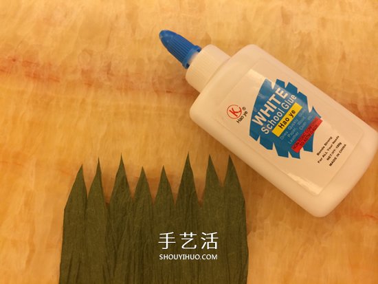 重阳节纸菊花的做法 皱纹纸手工制作菊花图解