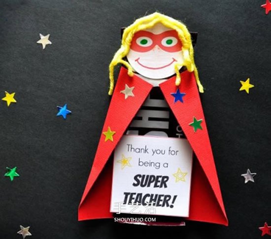 幼儿教师节创意礼物 巧克力超人老师制作方法