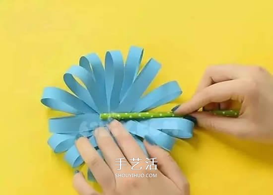 重阳节儿童小手工 漂亮又可爱卡纸菊花的做法