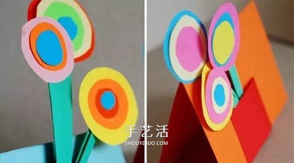 可爱花朵盆栽贺卡 完美的教师节贺卡手工制作