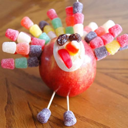 儿童手工制作感恩节糖果火鸡的做法教程