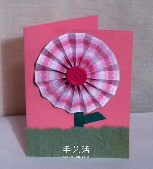 儿童花朵贺卡的制作方法 感恩节教师节都可用
