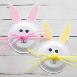 幼儿园手工做小白兔 用纸盘制作兔子的方法