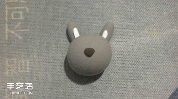 超轻粘土制作灰兔子 DIY萌兔子粘土手工教程