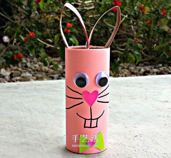 最简单的幼儿园手工小兔子制作方法