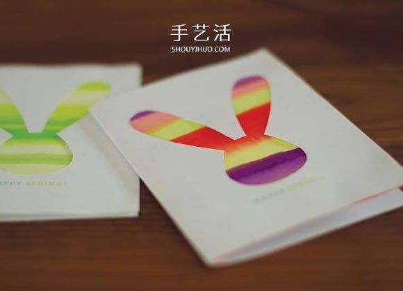 自制复活节卡片方法 简单中秋节兔子贺卡制作