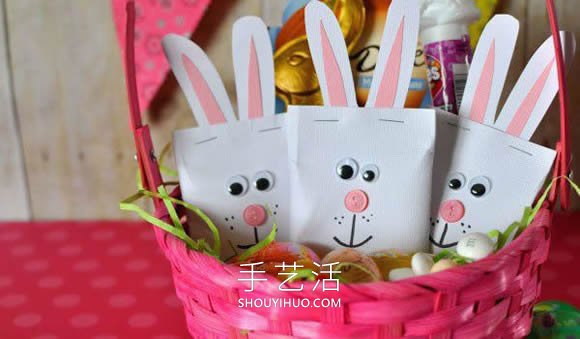 自制超可爱的兔子糖果袋的方法教程