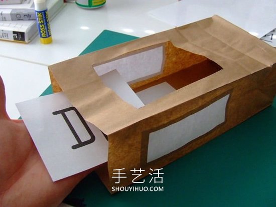 牛皮纸袋手工制作韩国风中秋灯笼的做法教程