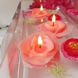 自制玫瑰花蜡烛的方法 手工蜡烛玫瑰DIY教程