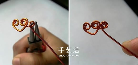 情人节送女友的心连心戒指DIY制作图解