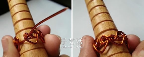 情人节送女友的心连心戒指DIY制作图解