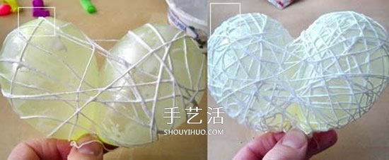 情人节镂空的心DIY 简单立体爱心装饰制作