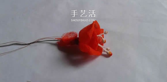 情人节红玫瑰布花的制作方法教程