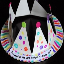 生日皇冠帽制作方法图解 纸餐盘制作儿童皇冠