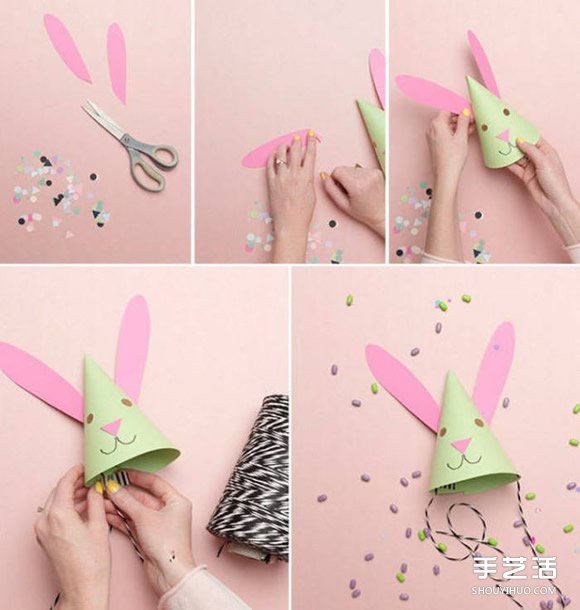 幼儿兔子帽制作方法 生日派对帽怎么做教程
