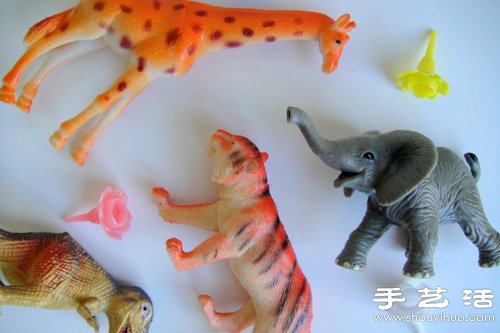 动物玩偶创意改造 DIY迷你动物蜡烛台