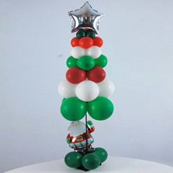 气球做圣诞树的方法 自制气球圣诞树手工制作