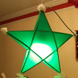 立体星星圣诞灯的做法 自制五角星圣诞灯图解
