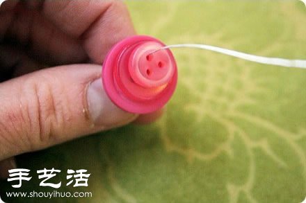 漂亮钮扣花束制作 DIY钮扣手捧花方法