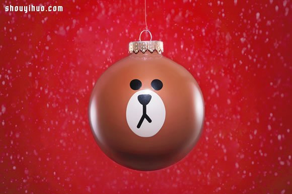 废塑料回收DIY可爱又特别的圣诞装饰小球