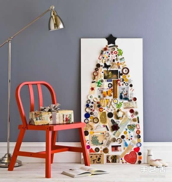 创意圣诞树DIY 春节也可以模仿着布置装饰吧