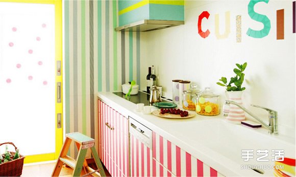 彩色胶带纸装饰DIY创意 让家变得温馨而有活力