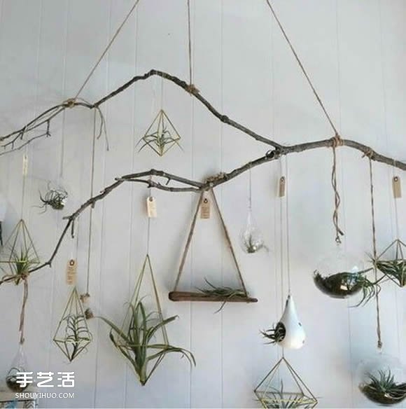 自制吊挂式绳架的方法 让家中的盆栽多点特色