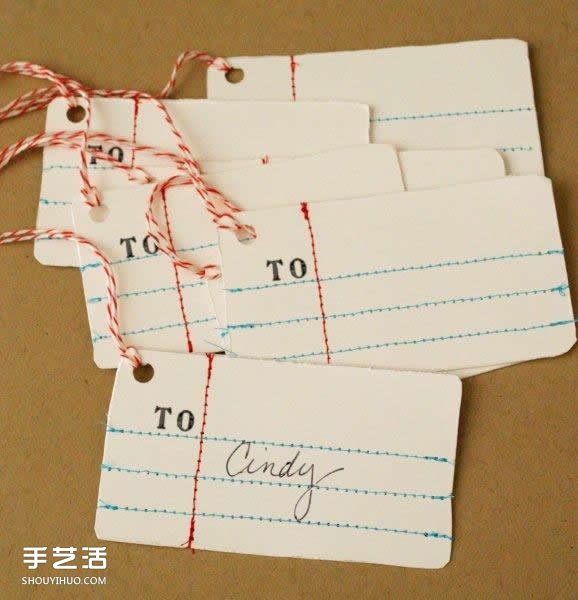 礼物包装标签制作方法 简易礼物标签DIY教程