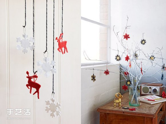 圣诞气氛手工DIY：美好的节日包装和墙壁挂饰