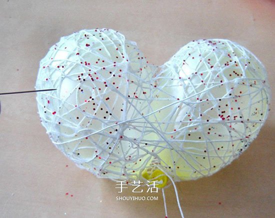 情人节镂空的心DIY 简单立体爱心装饰制作
