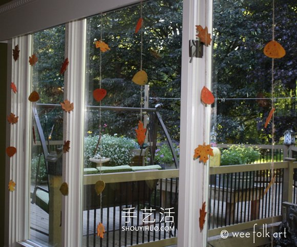 自制秋天叶子装饰的方法图解教程