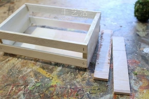 板条箱改造DIY老旧复活节装饰的做法教程