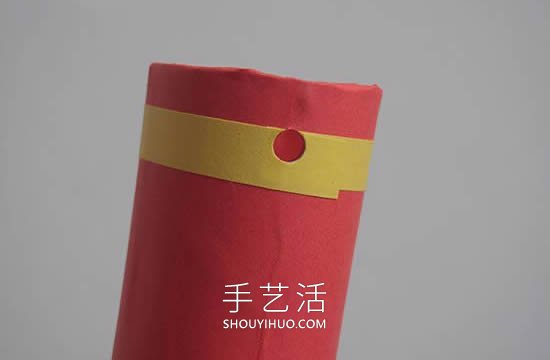 春节简单手工制作爆竹装饰的做法教程